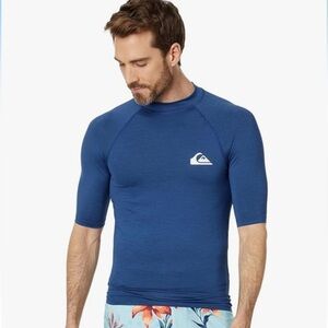 NWT Quiksilver Men's Everyday Upf50 Short Sleeve Surf Tee Rashguard XL